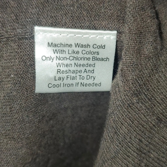 Joseph A Bank Reserve Cotton/Silk 1/4 Button LS Gray Sweater Size L - Picture 6 of 7